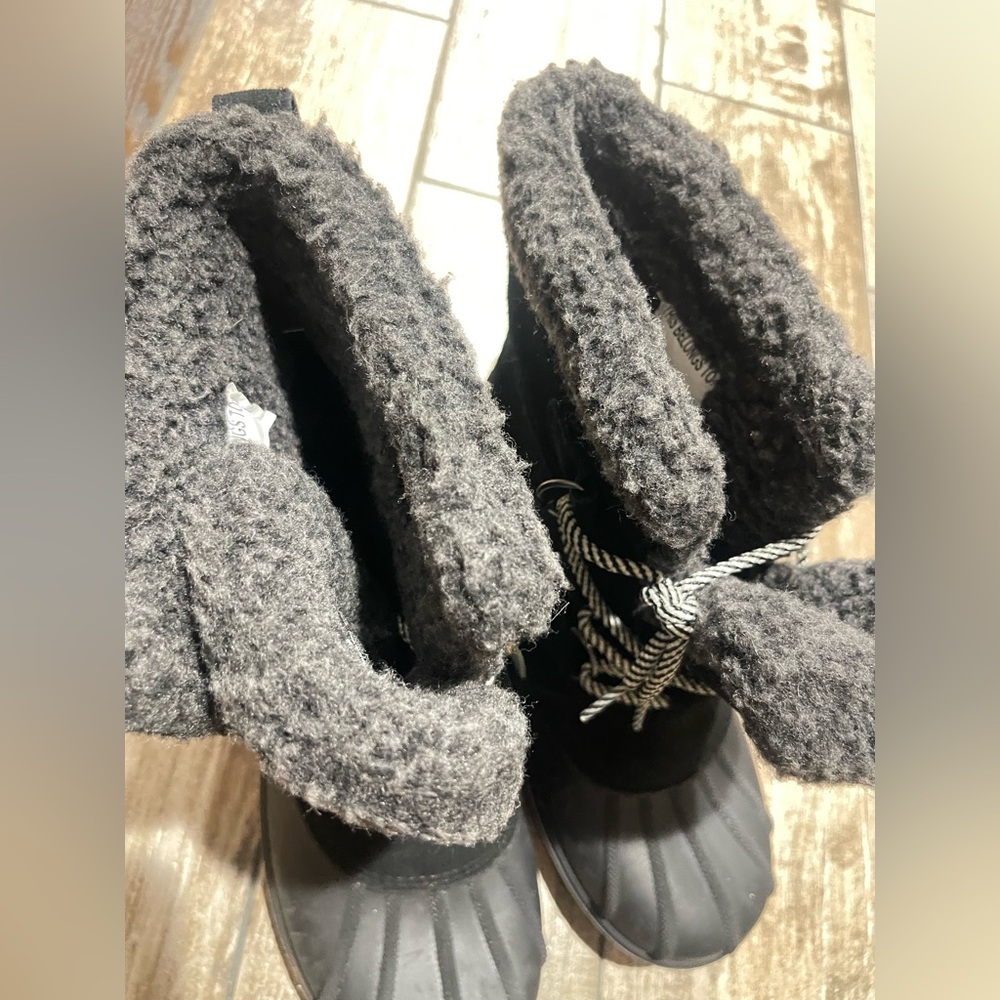 Cat And Jack Lined Winter Thermolite Boots Black Big Kids/Women/Juniors Sz 5 NWT - Picture 2 of 8